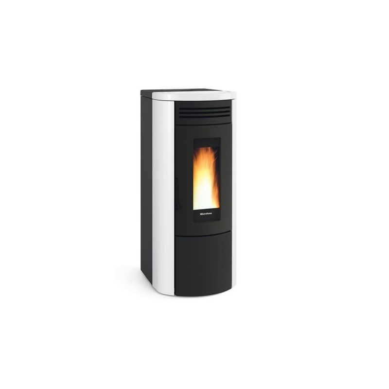 Poêle à granulés COSTANZA IDRO Finition NORDICA Extraflame Céramique Blanc