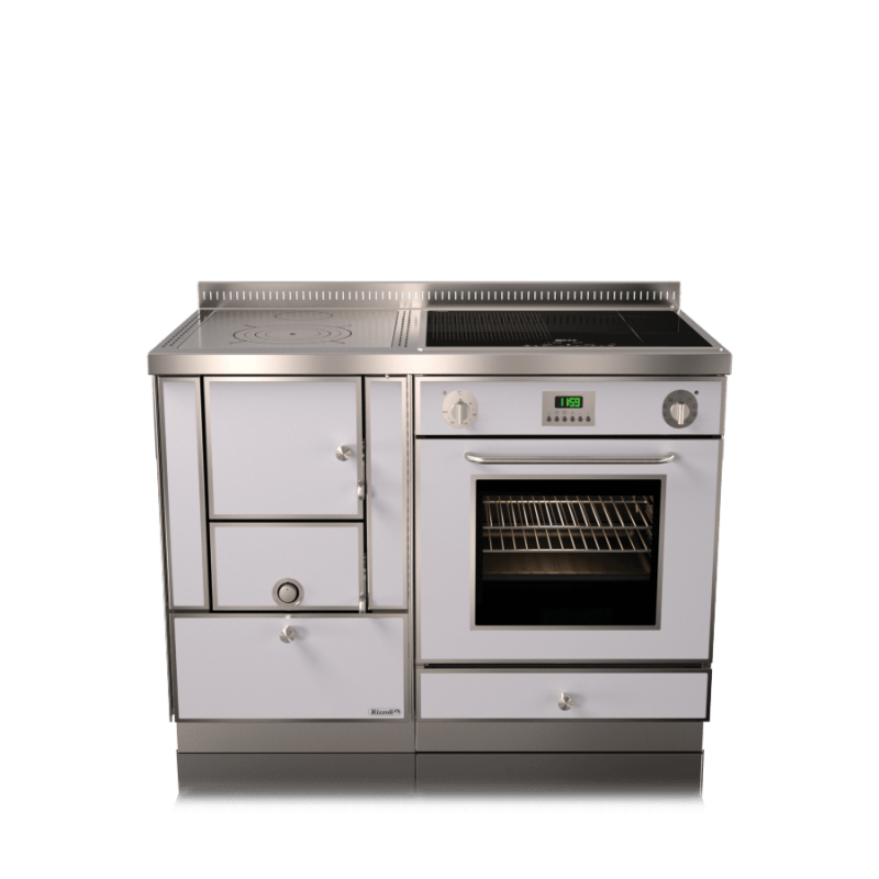 Cuisinières à bois RE 110 Variant combi sans four RIZZOLI Variant Blanc