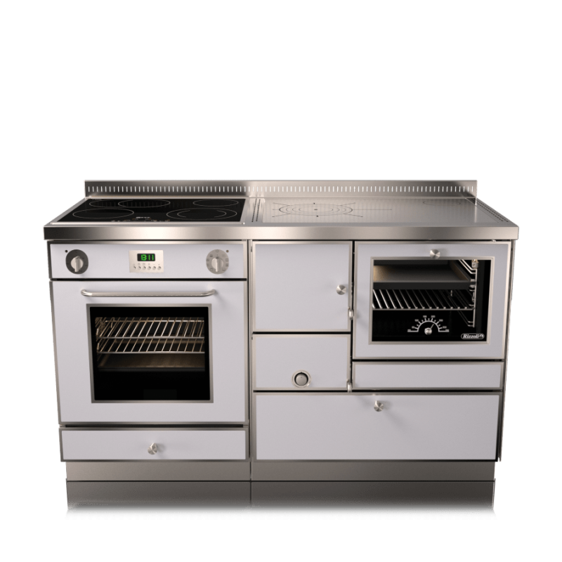 Cuisinière à bois RE 140 combi avec four RIZZOLI Standard Noir